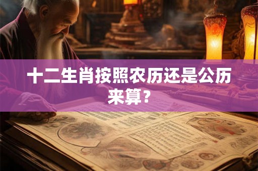 十二生肖按照农历还是公历来算？