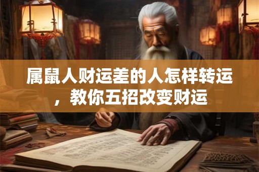 属鼠人财运差的人怎样转运，教你五招改变财运