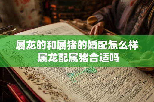属龙的和属猪的婚配怎么样 属龙配属猪合适吗