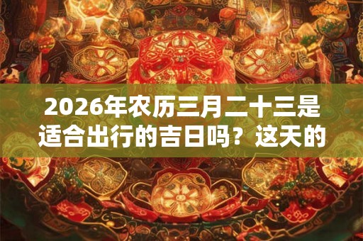 2026年农历三月二十三是适合出行的吉日吗？这天的卦象好吗？