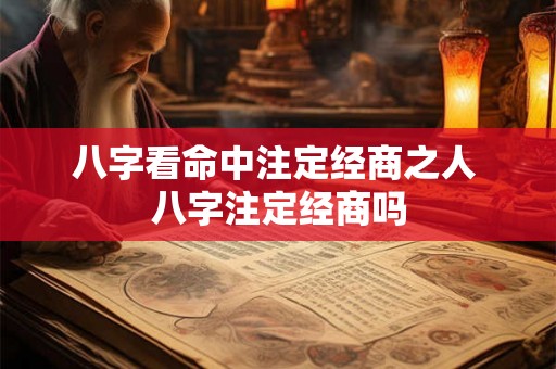 八字看命中注定经商之人 八字注定经商吗
