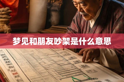 梦见和朋友吵架是什么意思 梦见和朋友吵架是什么意思