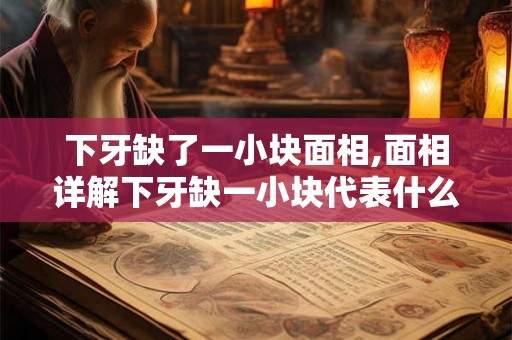 下牙缺了一小块面相,面相详解下牙缺一小块代表什么？
