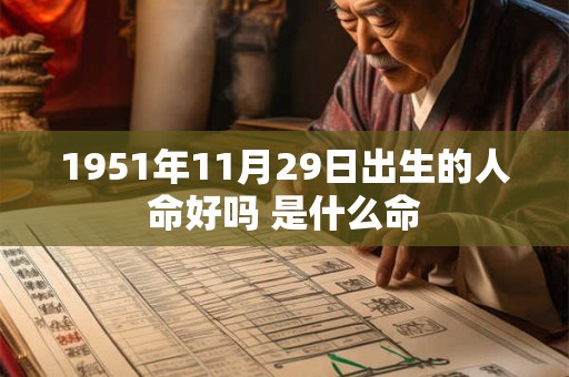 1951年11月29日出生的人命好吗 是什么命