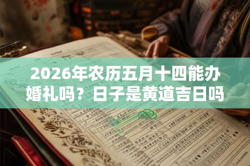 2026年农历五月十四能办婚礼吗？日子是黄道吉日吗？