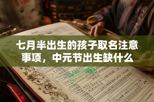 七月半出生的孩子取名注意事项，中元节出生缺什么