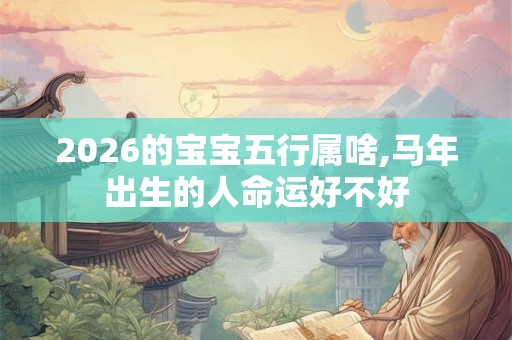 2026的宝宝五行属啥,马年出生的人命运好不好