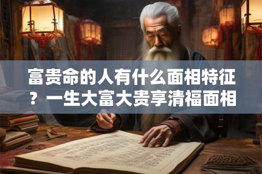 富贵命的人有什么面相特征？一生大富大贵享清福面相！