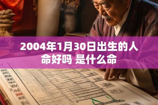 2004年1月30日出生的人命好吗 是什么命