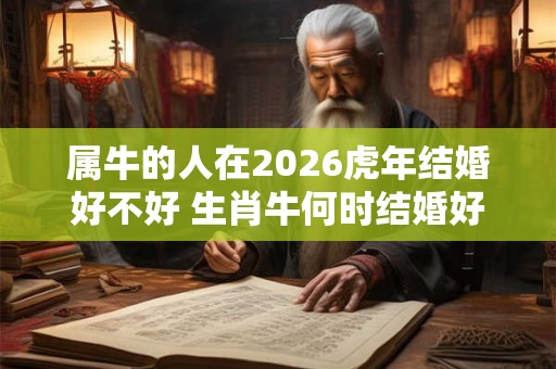 属牛的人在2026虎年结婚好不好 生肖牛何时结婚好 属牛的人在2026虎年结婚好不好 生肖牛何时结婚好