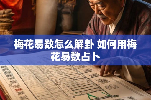 梅花易数怎么解卦 如何用梅花易数占卜