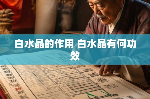 白水晶的作用 白水晶有何功效