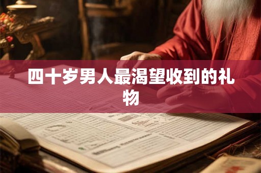 四十岁男人最渴望收到的礼物