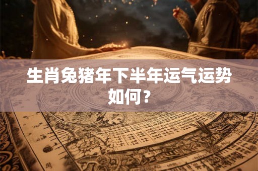生肖兔猪年下半年运气运势如何？