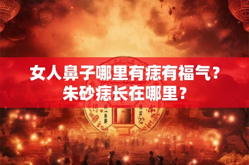 女人鼻子哪里有痣有福气？朱砂痣长在哪里？