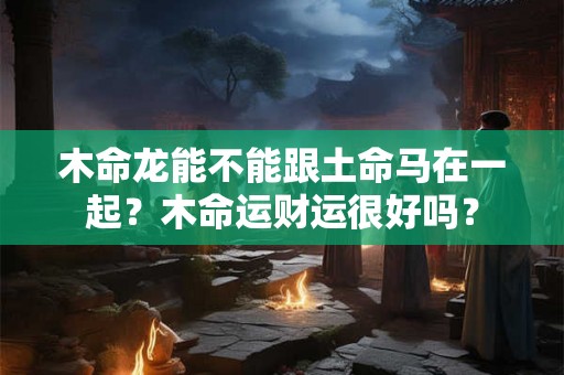 木命龙能不能跟土命马在一起？木命运财运很好吗？