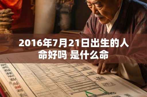 2016年7月21日出生的人命好吗 是什么命