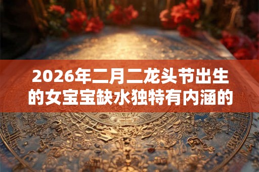 2026年二月二龙头节出生的女宝宝缺水独特有内涵的名字精选