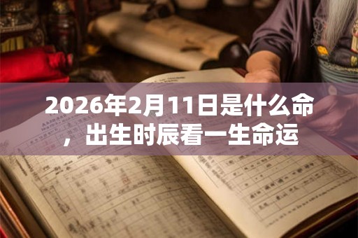 2026年2月11日是什么命，出生时辰看一生命运