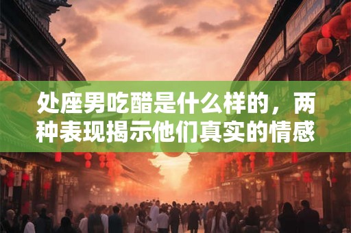 处座男吃醋是什么样的，两种表现揭示他们真实的情感