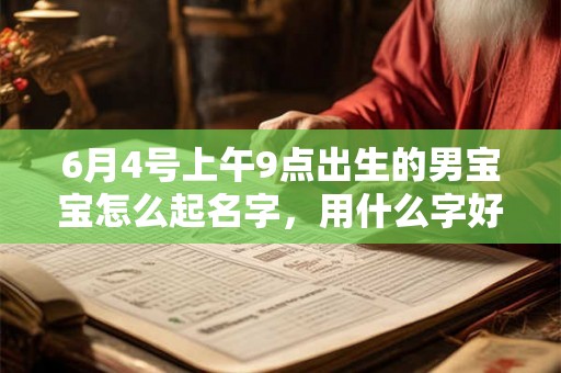 6月4号上午9点出生的男宝宝怎么起名字，用什么字好