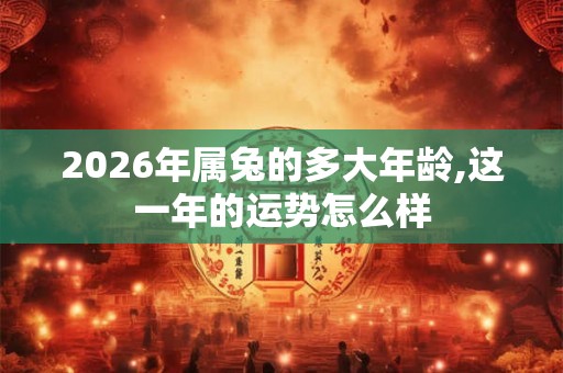 2026年属兔的多大年龄,这一年的运势怎么样 2026年属兔的多大年龄,这一年的运势怎么样