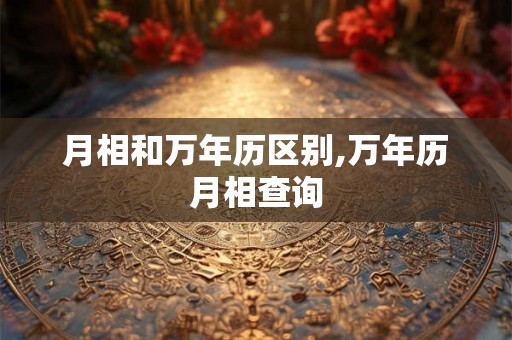 月相和万年历区别,万年历月相查询