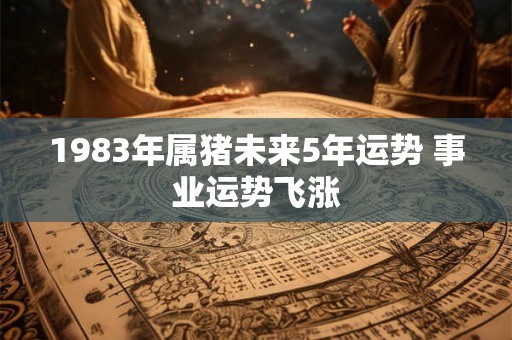 1983年属猪未来5年运势 事业运势飞涨