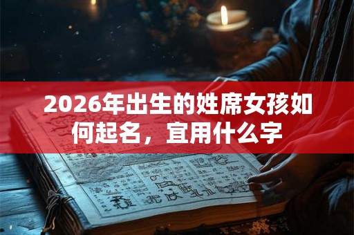 2026年出生的姓席女孩如何起名,宜用什么字 2026年出生的姓席女孩如何起名,宜用什么字