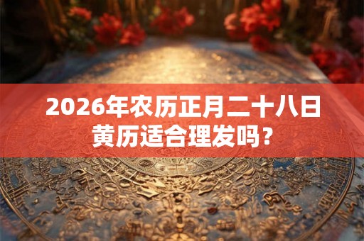 2026年农历正月二十八日黄历适合理发吗？