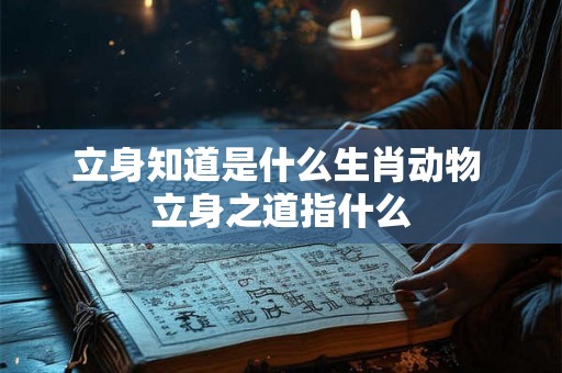 立身知道是什么生肖动物 立身之道指什么