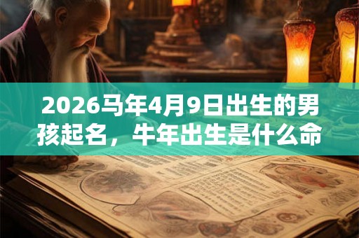 2026马年4月9日出生的男孩起名，牛年出生是什么命？