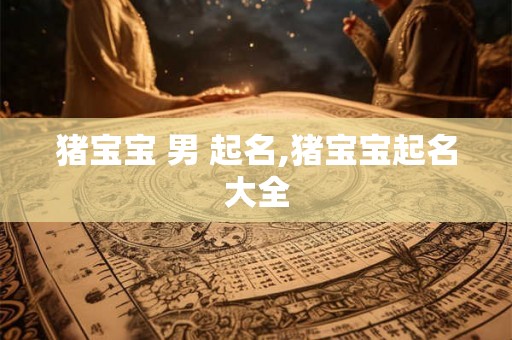 猪宝宝 男 起名,猪宝宝起名大全