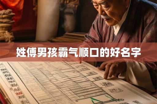 姓傅男孩霸气顺口的好名字 姓傅男孩霸气顺口的好名字