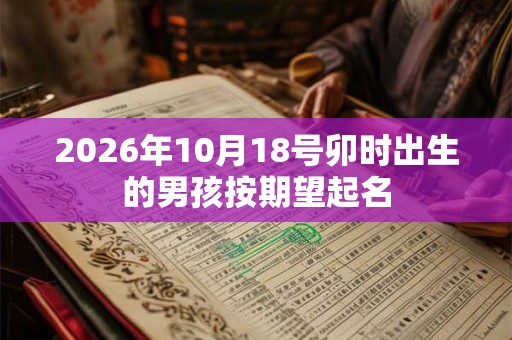 2026年10月18号卯时出生的男孩按期望起名 2026年10月18号卯时出生的男孩按期望起名