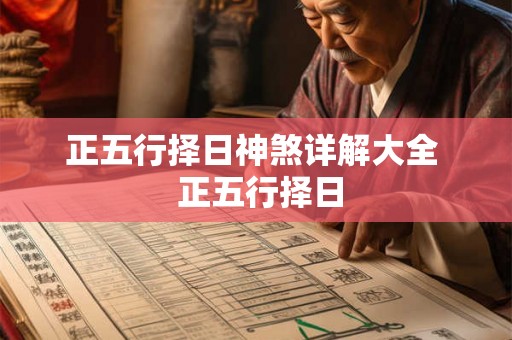 正五行择日神煞详解大全  正五行择日