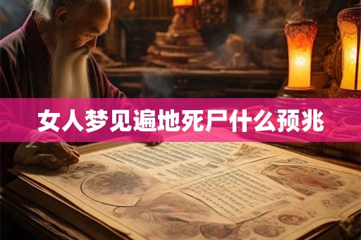 女人梦见遍地死尸什么预兆