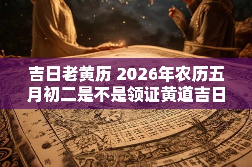 吉日老黄历 2026年农历五月初二是不是领证黄道吉日