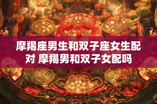摩羯座男生和双子座女生配对 摩羯男和双子女配吗 摩羯座男生和双子座女生配对 摩羯男和双子女配吗