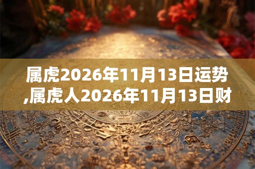 属虎2026年11月13日运势,属虎人2026年11月13日财运,生肖虎2026年11月13日运势