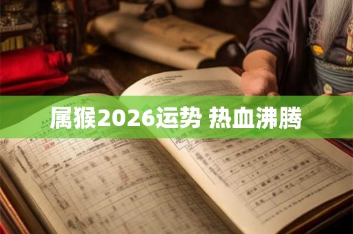属猴2026运势 热血沸腾 属猴2026运势 热血沸腾