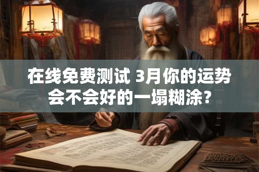 在线免费测试 3月你的运势会不会好的一塌糊涂？