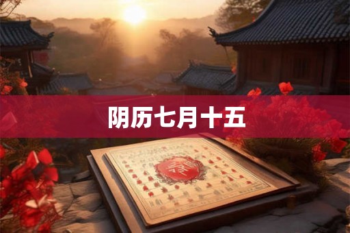 阴历七月十五