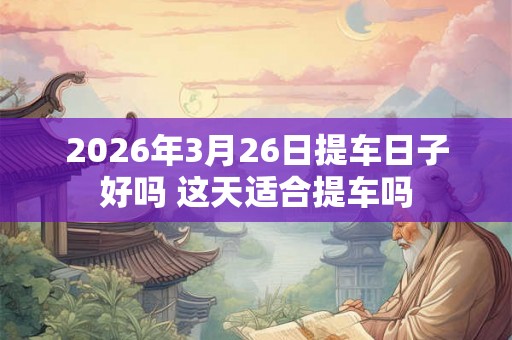 2026年3月26日提车日子好吗 这天适合提车吗