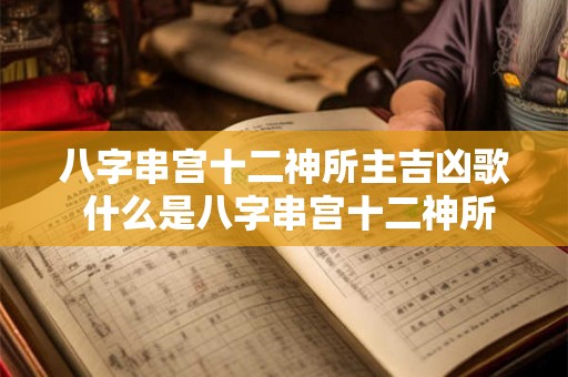 八字串宫十二神所主吉凶歌 什么是八字串宫十二神所主吉凶歌