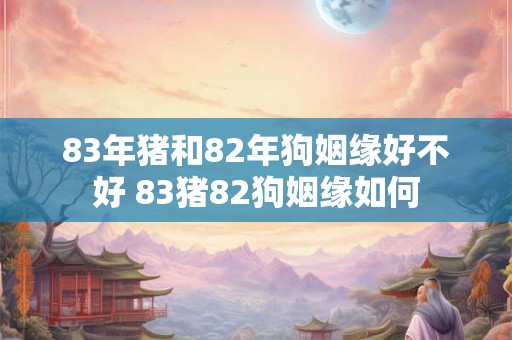 83年猪和82年狗姻缘好不好 83猪82狗姻缘如何