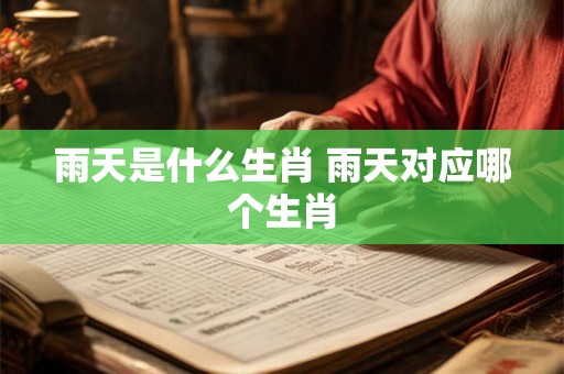 雨天是什么生肖 雨天对应哪个生肖