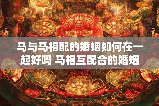 马与马相配的婚姻如何在一起好吗 马相互配合的婚姻可行吗