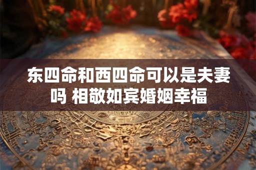 东四命和西四命可以是夫妻吗 相敬如宾婚姻幸福