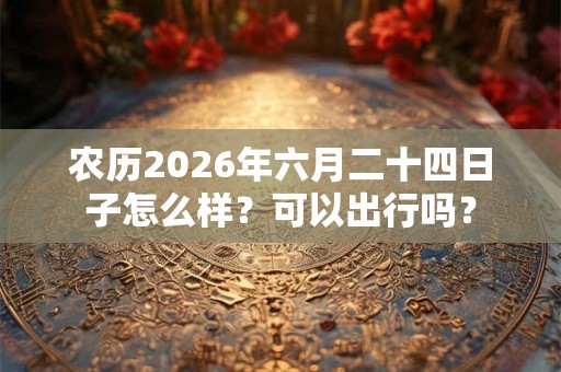 农历2026年六月二十四日子怎么样？可以出行吗？